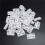 120pcs Shelf Cabinet 90 Degree Plastic Corner Braces Angle Brackets White 6