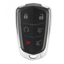 Telecomando per accesso senza chiave 4Cadillac Escalade ESV 2015-2020, guscio di ricambio per chiave a 6 pulsanti con supporto per chip transponder,