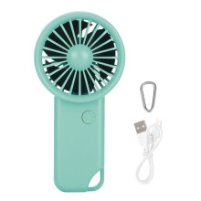 Draagbare mini-handventilator, ultrastille borstelloze motor, compact formaat voor gemakkelijk meenemen, veilige handventilator voor volwassenen en