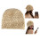 Pull bonnets chapeau crochet à la main chapeau de mode-Beige 3
