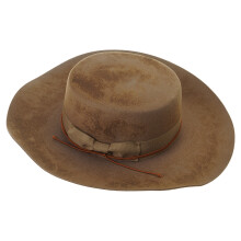 Chapeau Panama Vintage, chapeau classique de l'ère-brun