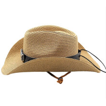 Chapeau de paille en Crochet à la mode, chapeau de vacances-Kaki