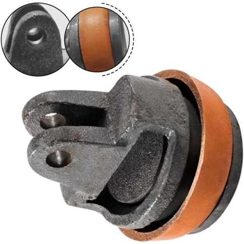 Cast iron hand pump, replacement piston with leather seal set, Type 75 2