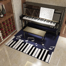 Soundabsorbing and nonslip floor mat, special silencer carpet for piano and drums, washable/style 13/160 x 180 cm.
