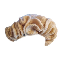 Chapeau de fête au crochet, couvre-tête-Blanc cassé1