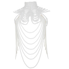 Châle en perles à franges pour femme, chaîne d'épaule,-Style 9