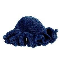 Chapeau au crochet pour dame, ornement de tête tissé à -Shangqing