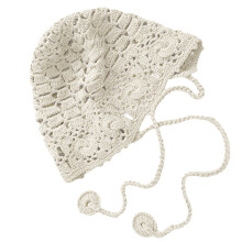 Chapeau creux de fĂŞte, couvre-tĂŞte en Crochet, pull fait Ă -Beige