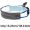 Reflective ankle bands for cycling, reflective belt  Adjustable elastic straps  light blue 4