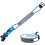 Reflective ankle bands for cycling, reflective belt  Adjustable elastic straps  light blue 5