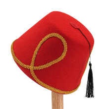 Chapeau turc exotique, couvre-chef à thème marocain avec-Rouge