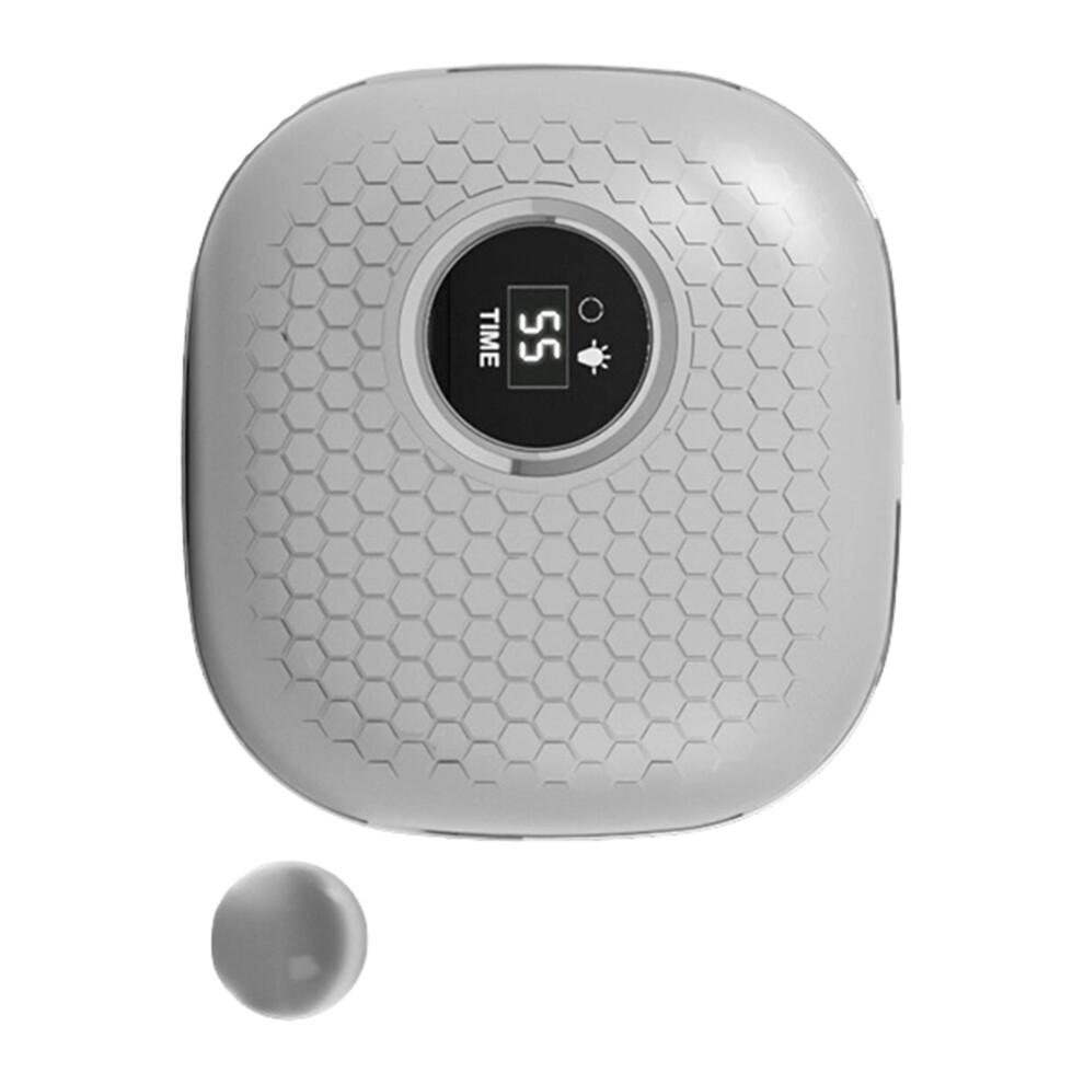 White Advanced Inaudible Reach Lens Cleanser Intelligent Clock