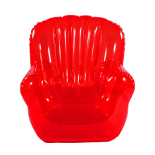 Space Saving Inflatable Sofa Clear High-Transparent red