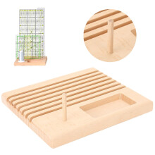 patchwork bobbin needles, beechwood, quilt ruler stand for sewing rulers