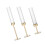 Rustproof Metal Candle Possessors-Electroplated gold o 1