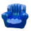 Ergonomic Inflatable Sofa with Comfortable-transparent blue 1