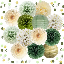 Green Gold Confetti for Man Woman Girl Boy Birthday Shower Wedding Party Decoration
