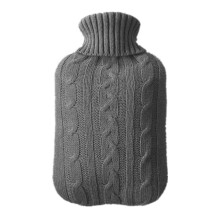 Knitted Hot Water Bottle Cover 2000 ml Large Capacity for Winter Warm for Home Office
