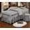 Massage table sheets, sheet cover, bed cover, 4piece set, soft, solidcolor (Grey) 1