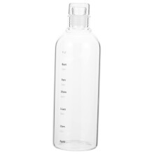 Large Water Bottle with Time Markings Transparent Tritan Water Bottle for Fitness Outdoor and Camping Leakproof Design for Juice Water and Tea