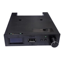 Advanced USB Floppy Drive Emulator SFR1M44U100LQD with Screen Rotation Encoding for Data Storage in Black