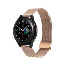 Pulseira de malha magnética para Samsung Galaxy Watch, pulseira de malha de aço inoxidável com fecho magnético de liberação rápida, design
