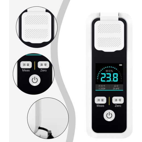 Intelligent Sugar Measuring Device with Automatic Temperature IPX6 Digital Fruit Sugar Meter Sugar Refractometer Hydrometer (JBM20) 2