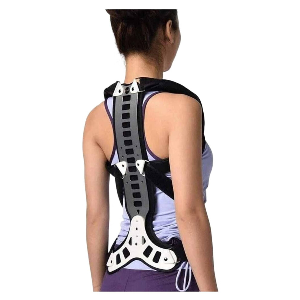 1Pcs Posture Corrector Back Brace Shoulder Waist Lumbar Support Belt Back Support Belt S Black
