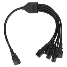 Câble répartiteur d'alimentation compatible avec les ordinateurs, moniteurs et serveurs, conception durable, câble de 50 cm (1,6 pi) pour réduire