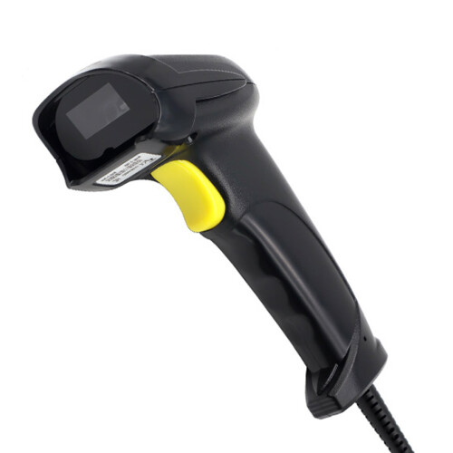 Wired 2D Barcode Scanner for POS System, Fast and Precise Handheld QR Code Reader with Three Scanning Mode Support Printed & Screen Code for Supermark