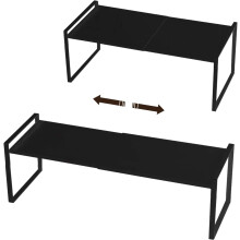Rakásolható szervező konyhába, dolgozószobába, fürdőszobába, kamrába, állítható hosszúság 36-64 cm között, minőségi anyagokból,