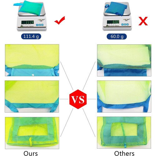 Τσάντα παραλίας από πλέγμα εξαιρετικά μεγάλη για αποστράγγιση άμμου και νερού, 2