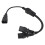 C14To2C13Power Y Splitter Adapter για Server UPS, Universal καλώδιο επέκτασης με υψηλή ονομαστική τάση, 6