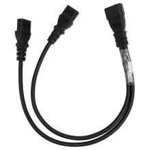 IEC320C14M - Duální C13Female prodlužovací kabel pro handsfree hovory, stereo zvuk, snadné nastavení s vestavěným mikrofonem pro