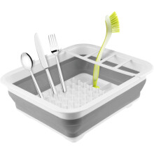 Scolapiatti pieghevole in materiali per uso alimentare, organizer per la conservazione con plastica antimicrobica – Pieghevole per una