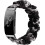 Pulseira elástica de tecido para smartwatch, modelo scrunchie, feita de algodão macio com estampas estilosas, design flexível e leve. 1