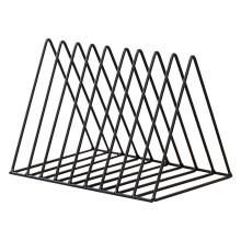 Vinyl-Schallplattenständer, robuster, pulverbeschichteter Stahl-Albumhalter für Homeoffice, platzsparende, minimalistische Aufbewahrung für den