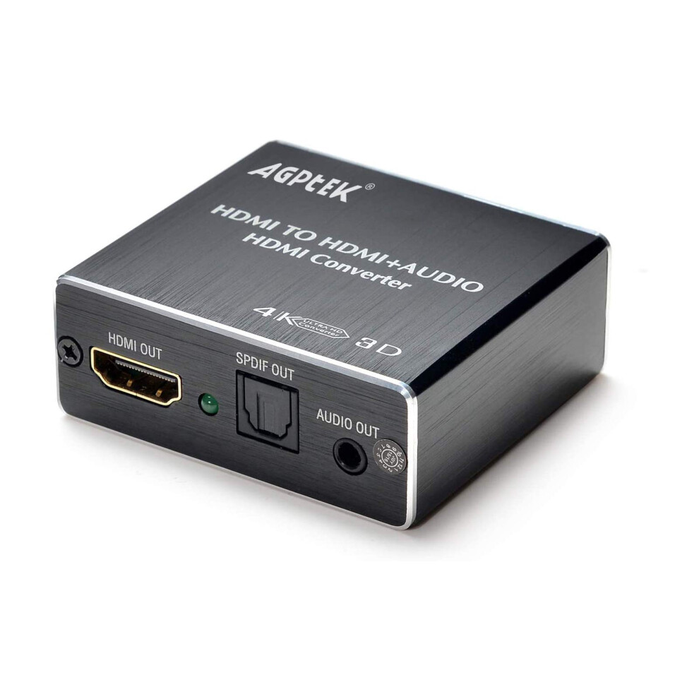 Hdmi To Hdmi Audio Extractor With Toslink, 3.5Mm Output, Edid Control For Dolby/Dts, Lpcm, 2.0Ch/5.1Ch 9189345758294