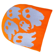 Chapeau polyvalent en tricot unisexe pour Halloween,-Orange