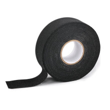 Black Car Flannel Tape, Flame Retardant, Insulating Tape, Velvet Tape, Cable Tie Tape, 9 mm X 25 M