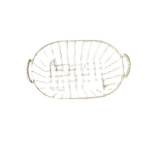 Durable Iron Storage Containers for Bedroom, Versatile Silver Steel Baskets with Rust Proof Finish Multi Purpose Wire Basket Ideal for Kitchen Office