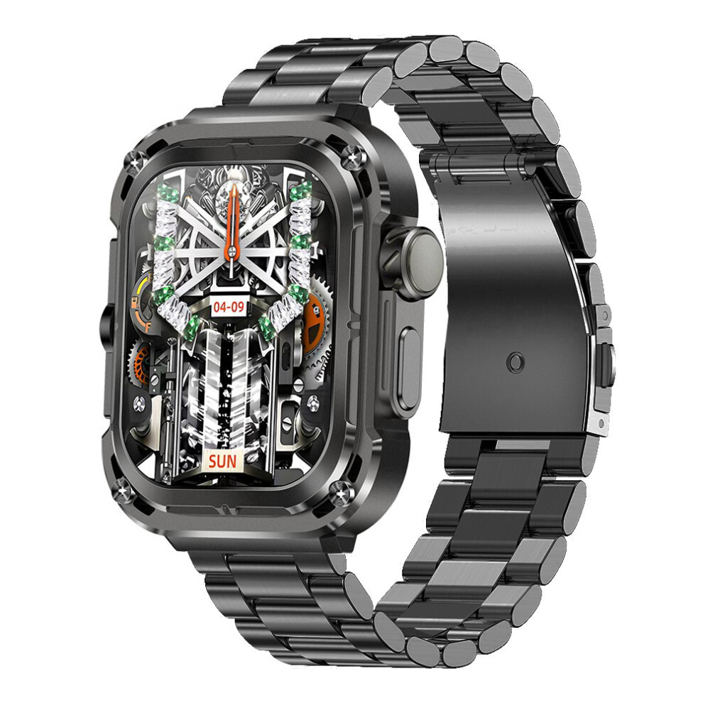 Stainless Steel Band For Apple Watch, Compatible With Apple Watch Metal Protective Bumper Cover With Adjustable Strap Length, Precision Fit Shock Proo 9486358099032