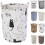 Cotton Canvas Laundry Hamper with Retractable Frame, Foldable Collapsible Design Waterproof Portable Basket, Multi-functional Lightweight Organizer fo 1