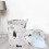 Cotton Canvas Laundry Hamper with Retractable Frame, Foldable Collapsible Design Waterproof Portable Basket, Multi-functional Lightweight Organizer fo 5
