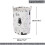 Cotton Canvas Laundry Hamper with Retractable Frame, Foldable Collapsible Design Waterproof Portable Basket, Multi-functional Lightweight Organizer fo 4