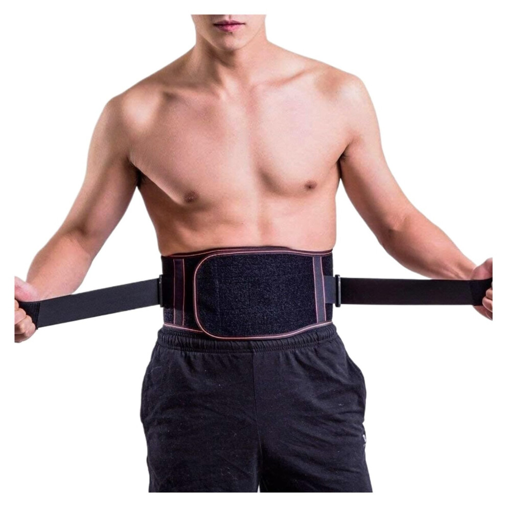 Black Back Support Belt For Sports Lower Back Brace Lumbar Support Corset(S) S