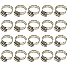 Sturdy Stainless Steel Hose Clamp, Adjustable Range 16-25mm with Carefully Polished Edges for Rust-Free Performance, Perfect for Multiple Uses