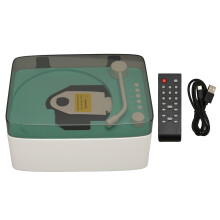 Portable CD Player with Bluetooth and USB, Stylish Retro Gramophone Speaker Featuring Smart Noise Reduction and Impressive Stereo Sound for Music Enth