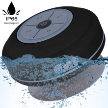 Mini alto-falante Bluetooth para chuveiro, portátil, sem fio, bandeja de pedra para pia, tapete de silicone de secagem rápida para drenagem.