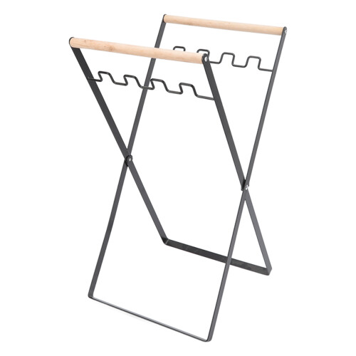 Bärbar soppåsehållare, modern design, hopfällbar järnram, stöder sopsortering för kök, inomhus, utomhus 2